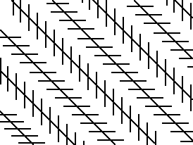 Parallel Diagonal Lines